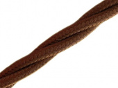 Витой ретро кабель для внешней проводки Werkel Retro 3х1,5мм коричневый - купить в Бийске