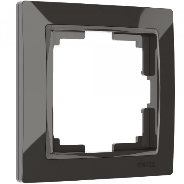 Рамка на 1 пост Werkel WL03-Frame-01 Snabb Basic (серо–коричневый) - купить в Бийске