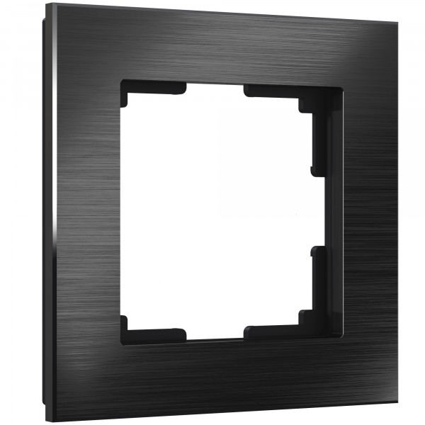 Рамка на 1 пост Werkel WL11-Frame-01 Aluminium (черный алюминий) - купить в Бийске
