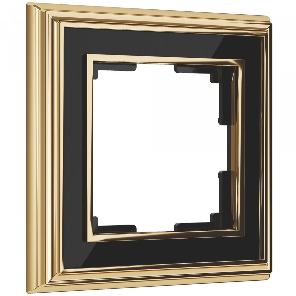 Рамка на 1 пост Werkel WL17-Frame-01 Palacio (золото / черный) - купить в Бийске