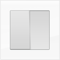 Рамка для двойной розетки Werkel WL01-Frame-01-DBL Favorit (белый) - купить в Бийске