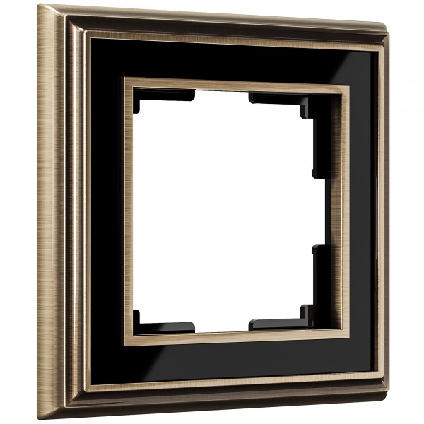 Рамка на 1 пост Werkel WL17-Frame-01 Palacio (бронза / черный) - купить в Бийске