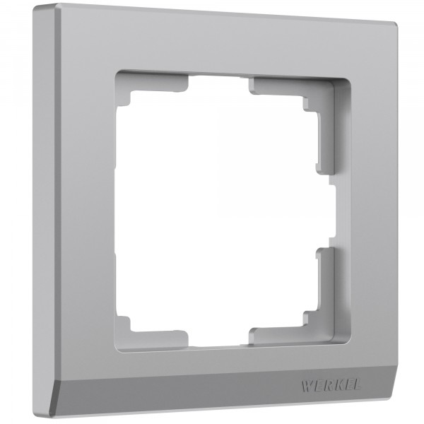 Рамка на 1 пост Werkel WL04-Frame-01 Stark (серебряный) - купить в Бийске