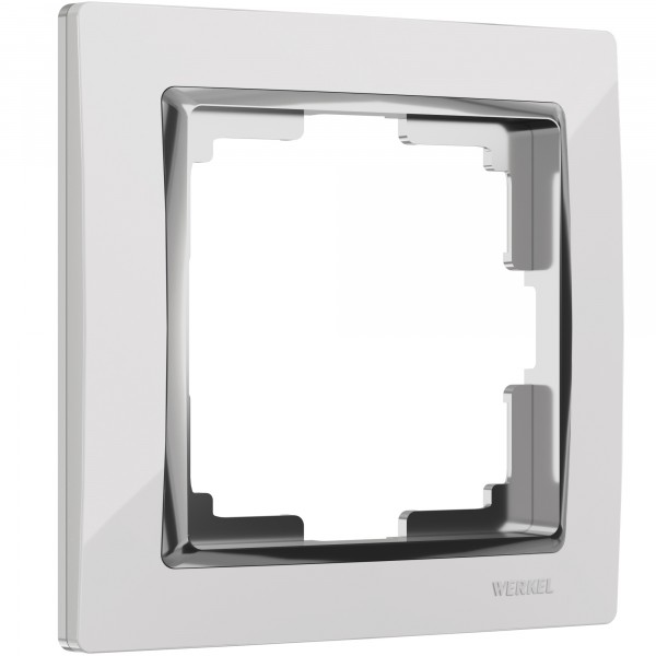 Рамка на 1 пост Werkel WL03-Frame-01 Snabb (белый/хром) - купить в Бийске