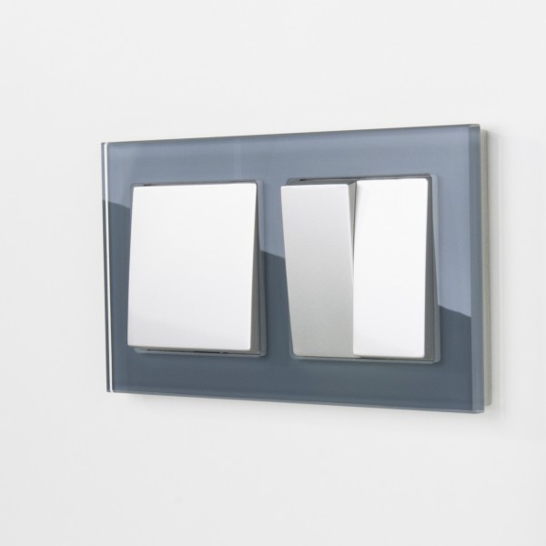 Рамка на 2 поста Werkel WL01-Frame-02 Favorit (серый) - купить в Бийске